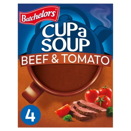 Batchelors 4 Beef & Tomato Cup a Soup 88g 
