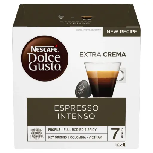 Nescafe Dolce Gusto Espresso Intenso coffee pods 16 Pack