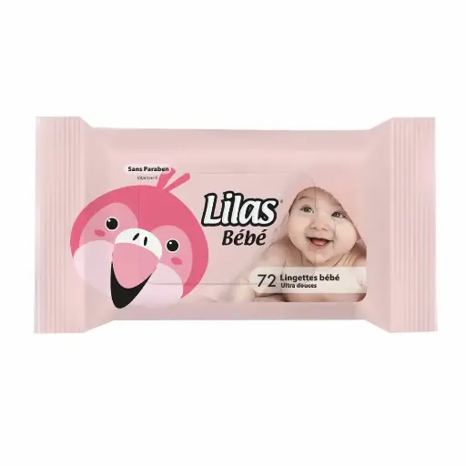 Lilas Wet Wipes Bebe 72pcs