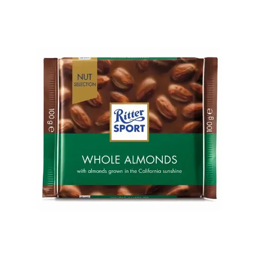  Ritter Sport Whole Almonds 100g